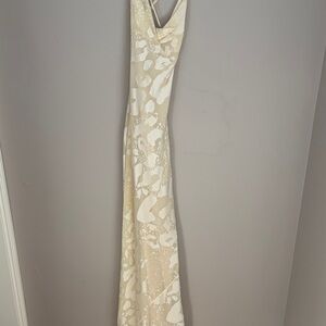 Rat & Boa Cream and White Maxi Dress